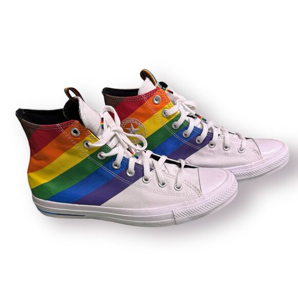 Converse Chuck Taylor All Star Sneakers Hi Pride Sneakers 2020 LGBTQ Mens‎ 9.5 - Picture 1 of 7